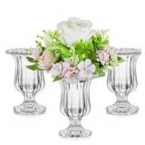 Glasseam Set of 3 Small Vintage Crystal Clear Comp