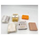 7 new bars of various soaps
