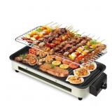 Casualife Electric Griddle, 2 in 1 Indoor Smokeles