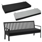 Ottowood Outdoor Bench Cushion 59" x 16", Black -