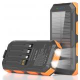Solar Charger Power Bank 38800mAh, 22.5W USB-C Fas