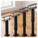 4-Pack Adjustable Furniture Bed Support Legs - Hea