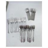 34 dinner forks NEW 3 different styles