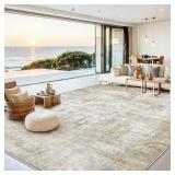 8x10 Area Rugs Washable Living Room Rug-No Slip So