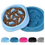 MateeyLife Slow Feeder Dog Bowls 2PCS, Non Slip Ca