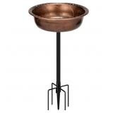 SPECSTAR Bird Bath, Polyresin Birdbath Bowl with M