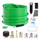 Sewer Jetter Kit for Pressure Washer, 50FT High Pr
