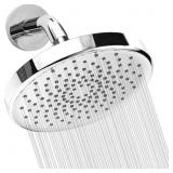 Liba 6-inch High Pressure Shower Head, Chrome Plat