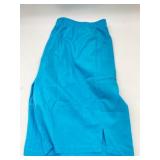 Size XL turquoise blue shorts feature an elastic w