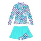 Size 10Y Lanbubble Girls Long Sleeve Rash Guard Sw