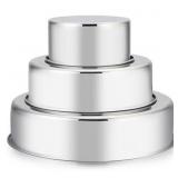 Vesteel Stainless Steel Cake Pan Set of 3 (4/6/8 i