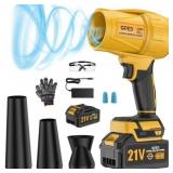 Leaf Blower Cordless, Mini Blower with 2 4.0Ah Bat