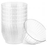 PLASTICPRO 30 Pack Crystal Like Clear Disposable P
