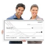 Big Checks for Presentations 30" x 16"- Giant Blan
