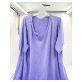 Size 3XL Purple knee length dress with pockets