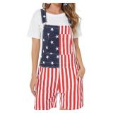 Med Yuanbang Unisex Printed Overalls Shorts Romper