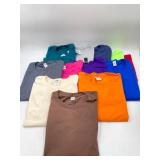 12 colored shirts various brands but all are size