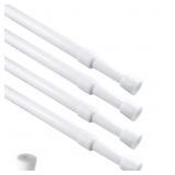 4 Pack Curtain Rod Adjustable 16-28 Inches, 5/8" D
