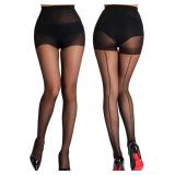 MERYLURE Vintage Style Backseam 20D Sheer Tights f