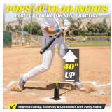Portable Baseball Training Tee Popper - Pops Up Ba