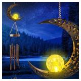 TiokMc Solar Wind Chimes - Retro Copper Bells with