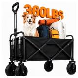 ANSFIL Collapsible Wagon with All-Terrain Wheels,