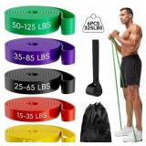 KAMIDA 6PCS Resistance Bands Set for Exercise Fitn