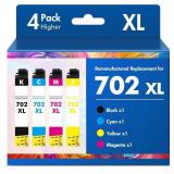 Remanufactured Replacement for 702XL WF-3720 Ink C