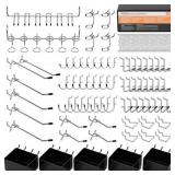 INCLY 122PCS Pegboard Accessories Organizer Kit, P
