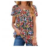 Size 2XL Fantaslook Women Tunic Tops Casual Henley