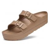 Size 36 Litfun Slide Sandals for Women Thick Soles