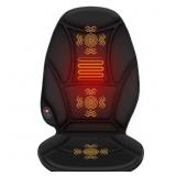 Vibration Seat Cushion Massager with Heat, Back Ma