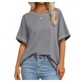 Size XL MOSHU Oversized T Shirts for Women Quiltin