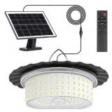 Solar Shed Light Outdoor Indoor, Upgrade 244 LED 3