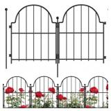10Pcs Decorative Garden Fence, Rustproof Metal No