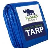 10x10 Rugged Rhino Tarp, Heavy Duty Waterproof for