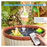 8W LED Solar Water Fountain for Outdoor with Remot