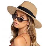 LOOIKOOS Straw Visors for Women,Sun Hats for Women