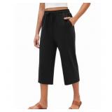 Size 2XL Siliteelon Womens Capri Yoga Pants with P