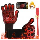 Remiawy BBQ Gloves, 1472 F Heat Resistant Grill Gl