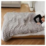 YAKEE Electric Heated Blanket Full Size 72"x 84",
