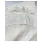 54"x84" 2 panels white linen or linen-blend fabric