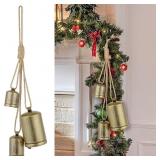 Minetom Vintage Christmas Bells - Set of 3 Bronze