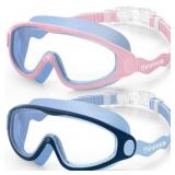 Vvinca Kids Swimming Goggles, Anti-Fog Leakproof,