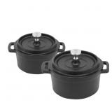 Mini Cocotte 8 oz Mini Dutch Oven 0.25 qt. Cast Ir