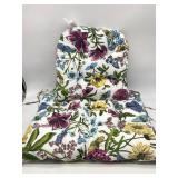 26 x 18 & 18 x 18 Lawn Chair Cusions Flower Butter