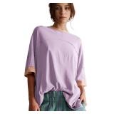 Songling Womens 3/4 Length Sleeve Casual Loose Fit
