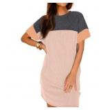 Size Large Fantaslook Summer Color Block Dresses f