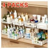 2 Pack Pull Out Bathroom Organizers and Storage, 2