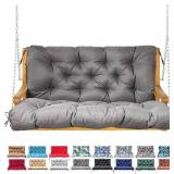 Porch Swing Cushion with Backrest,Waterproof Bench
